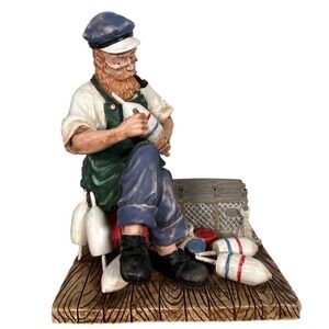 Oldsalts Collection Painting Lobster Buoys Figurine 1999 Beachcombers Intl Inc